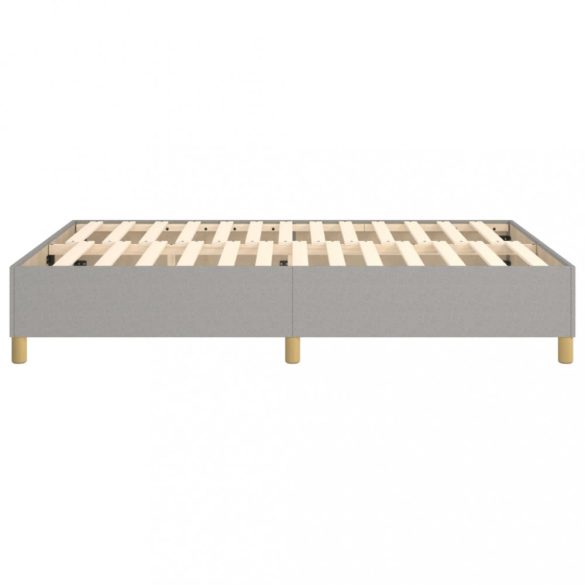 világosszürke szövet rugós ágykeret 140 x 190 cm