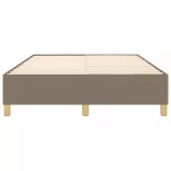 tópszínű szövet rugós ágykeret 140 x 190 cm