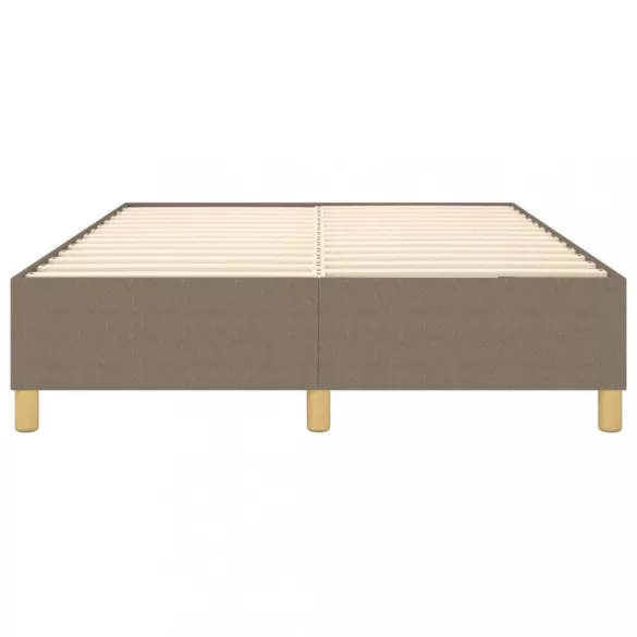 tópszínű szövet rugós ágykeret 140 x 190 cm