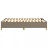 tópszínű szövet rugós ágykeret 140 x 200 cm