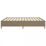 tópszínű szövet rugós ágykeret 160 x 200 cm