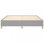 világosszürke szövet rugós ágykeret 180 x 200 cm