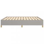 világosszürke szövet rugós ágykeret 180 x 200 cm