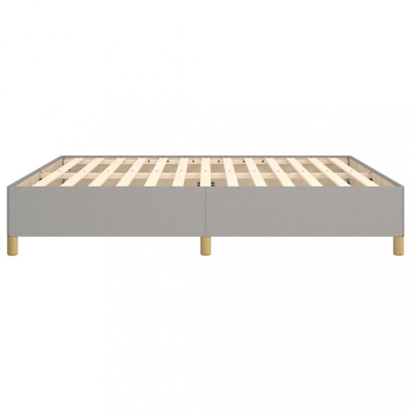 világosszürke szövet rugós ágykeret 180 x 200 cm