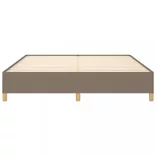 tópszínű szövet rugós ágykeret 180 x 200 cm