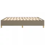 tópszínű szövet rugós ágykeret 200 x 200 cm