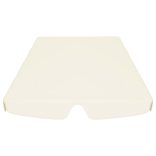 krémszínű csere ponyva kerti hintaágyhoz 150/130 x 105/70 cm