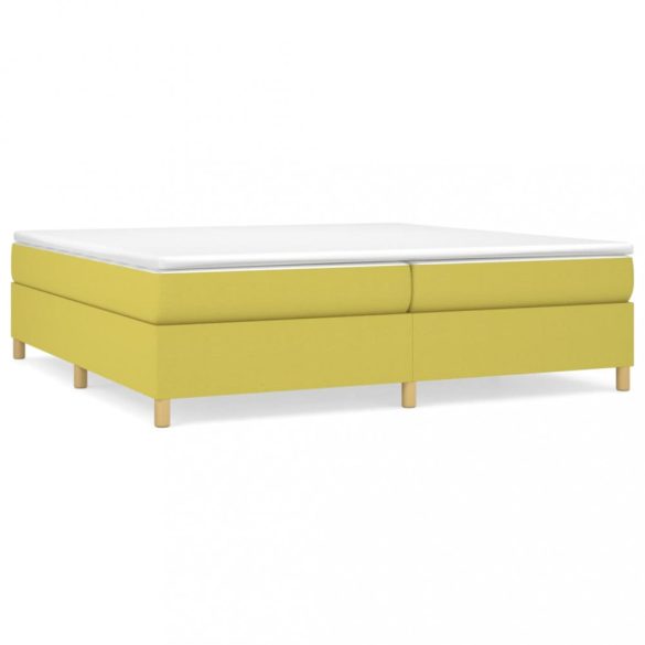 zöld szövet rugós ágykeret 200 x 200 cm