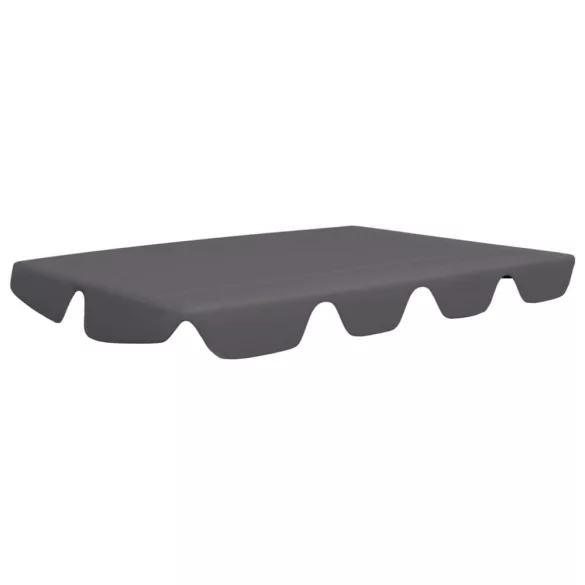 antracit csere ponyva kerti hintaágyhoz 150/130 x 105/70 cm