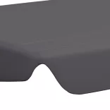 antracit csere ponyva kerti hintaágyhoz 150/130 x 105/70 cm