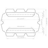 antracit csere ponyva kerti hintaágyhoz 150/130 x 105/70 cm