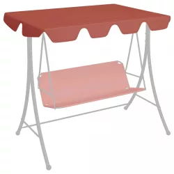   terrakotta csere ponyva kerti hintaágyhoz 150/130 x 105/70 cm