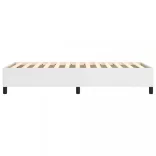 fehér műbőr rugós ágykeret 80 x 200 cm