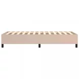 cappuccino színű műbőr rugós ágykeret 80 x 200 cm