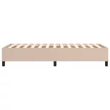 cappuccino színű műbőr rugós ágykeret 100x200 cm