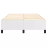 fehér műbőr rugós ágykeret 120x200 cm