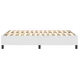 fehér műbőr rugós ágykeret 120x200 cm
