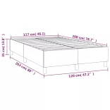 fehér műbőr rugós ágykeret 120x200 cm