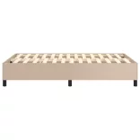 cappuccino színű műbőr rugós ágykeret 120 x 200 cm