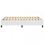 fehér műbőr rugós ágykeret 140x190 cm