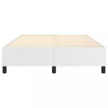 fehér műbőr rugós ágykeret 140x200 cm