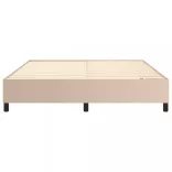 cappuccino színű műbőr rugós ágykeret 160x200 cm