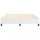 fehér műbőr rugós ágykeret 180x200 cm