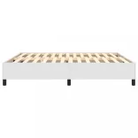 fehér műbőr rugós ágykeret 180x200 cm