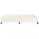 fehér műbőr rugós ágykeret 200x200 cm