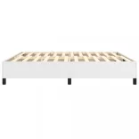 fehér műbőr rugós ágykeret 200x200 cm