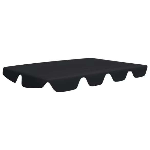 fekete csere ponyva kerti hintaágyhoz 150/130 x 105/70 cm