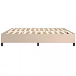 cappuccino színű műbőr rugós ágykeret 200x200 cm