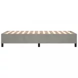 világosszürke bársony rugós ágykeret 100x200 cm