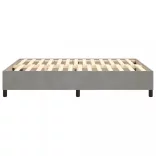 világosszürke bársony rugós ágykeret 140 x 190 cm