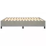 világosszürke bársony rugós ágykeret 160 x 200 cm