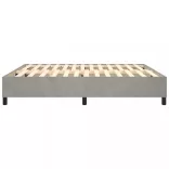 világosszürke bársony rugós ágykeret 200 x 200 cm