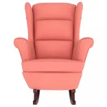 Rózsaszín Bársony és Tömörfa Hintaszék