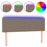 tópszínű szövet LED-es fejtámla 144x5x78/88 cm