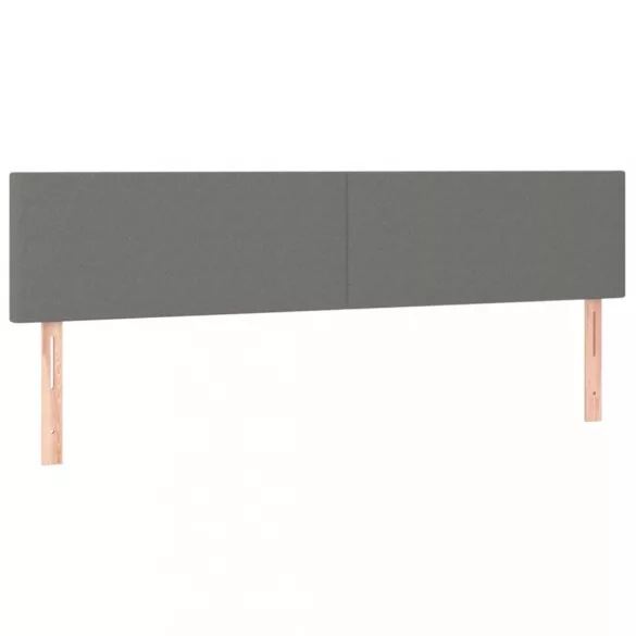 sötétszürke szövet LED-es fejtámla 180x5x78/88 cm