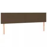 sötétbarna szövet LED-es fejtámla 200x5x78/88 cm