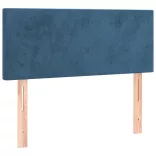 sötétkék bársony LED-es fejtámla 80 x 5 x 78/88 cm