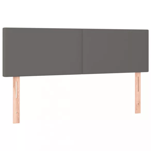 szürke műbőr LED-es fejtámla 144 x 5 x 78/88 cm