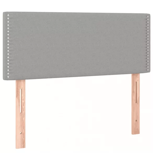 világosszürke szövet LED-es fejtámla 80 x 5 x 78/88 cm