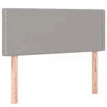 világosszürke szövet LED-es fejtámla 90x5x78/88 cm