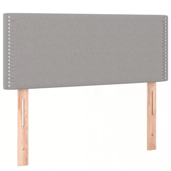 világosszürke szövet LED-es fejtámla 100x5x78/88 cm