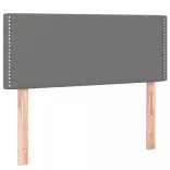 sötétszürke szövet LED-es fejtámla 100x5x78/88 cm