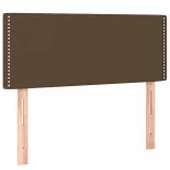 sötétbarna szövet LED-es fejtámla 100x5x78/88 cm