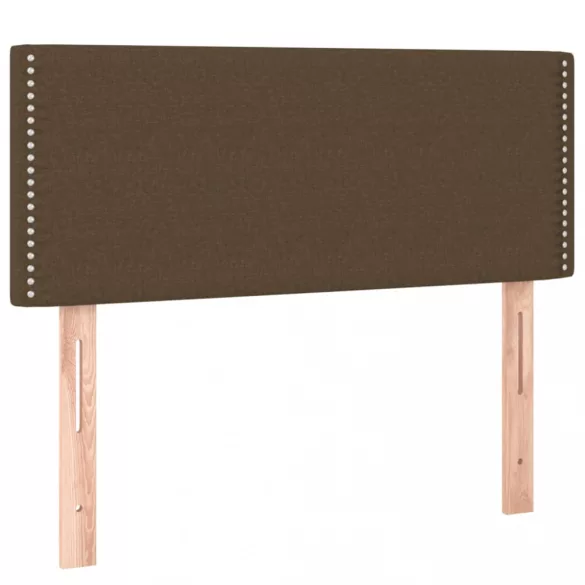 sötétbarna szövet LED-es fejtámla 100x5x78/88 cm