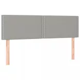 világosszürke szövet LED-es fejtámla 144 x 5 x 78/88 cm