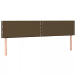 sötétbarna szövet LED-es fejtámla 200x5x78/88 cm